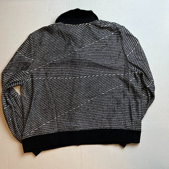 St John Sport Women's Studded Knit Sweater Wool Blend Striped Santana Size M - Picture 3 of 5